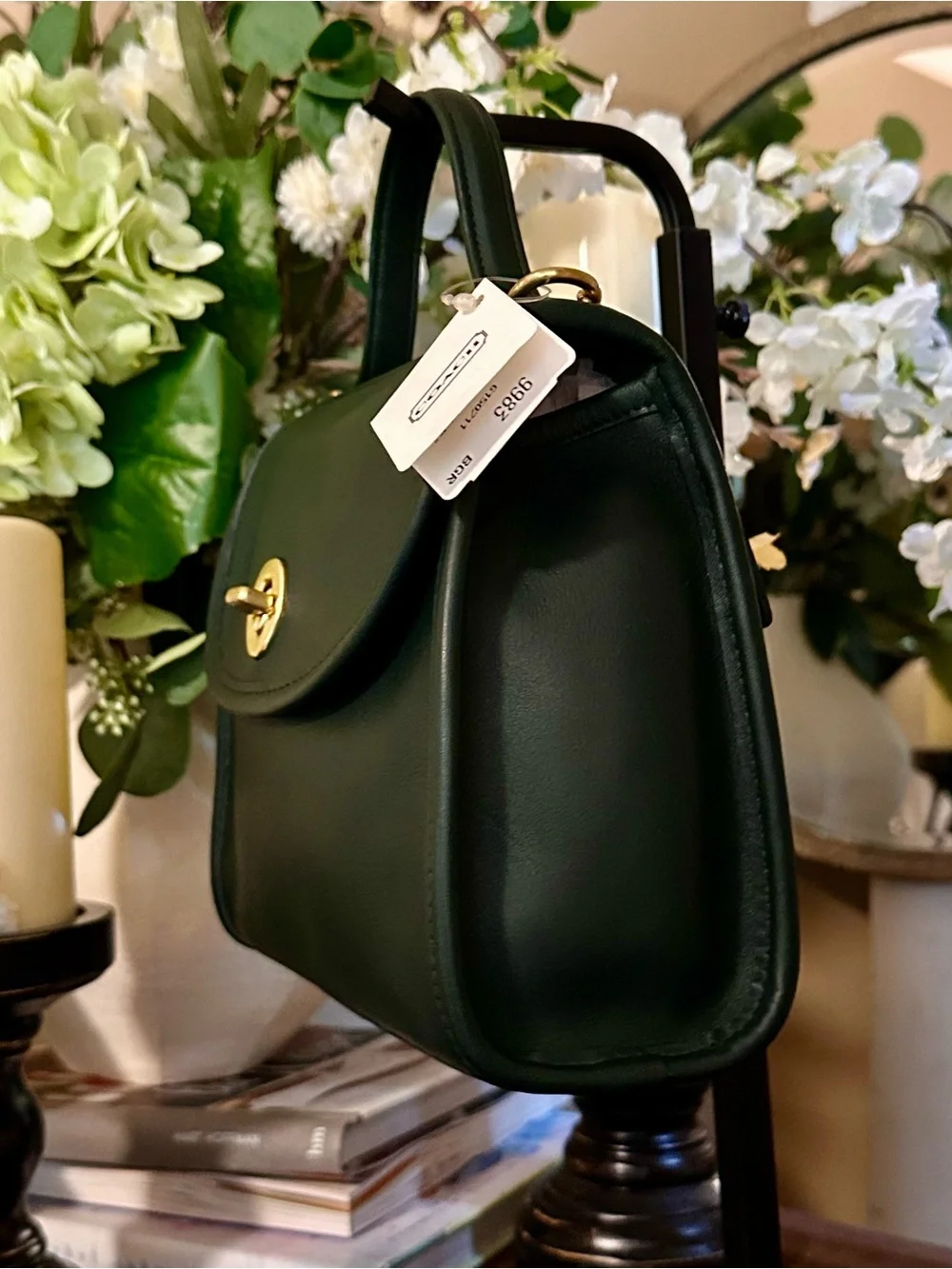 🔥 RARE COACH Bottle Green REGINA Bag | NWT - Picture 5 of 17